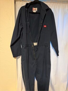 Dickies men’s navy mechanics Utility Coverall Jumpsuit